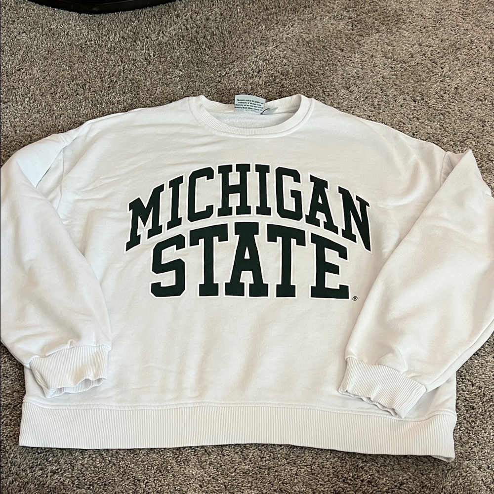 Michigan State White Sweatshirt